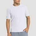 thumbnail image 2 of Men's UPF 50+ Rash Guard Swim Shirt Short Sleeve Athletic Sun T-Shirt for Swimming Surfing Beach Outdoor Sports, 2 of 4