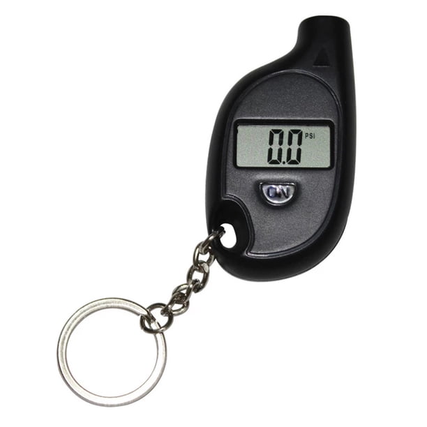 Mini LCD Medidor de presión de neumáticos digital Llavero Medidor de presión de aire de neumáticos de automóviles Ehuebsd Accesorios para autos y motos