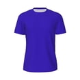 thumbnail image 5 of Wukai Darkblue Print Men's Short-Sleeved Mesh T-Shirt,Quick-Dry Short Sleeve Workout T-Shirt-, 5 of 8