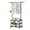 Black, variant on Riousery Rolling Clothes Rack with 3 Tier Shelves, Portable Metal Garment Rack with Wheels, Freestanding Shoe Rack Organizer for Entryway Corner Closet, Heavy Duty Clothing Racks, Black