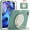 Emeraldgreen, variant on ELEHOLD Heavy Duty Rugged Case for iPad Pro 11 2022/2021/2020/2018 Air 5/Air 4 10.9 Three-Layer Protection 360° Rotating Kickstand Portable Handle Grip Shockproof Case for Kids Adult,Emeraldgreen