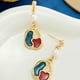 thumbnail image 4 of Irregular Color Matching Pearl Earrings With Contrast Color Earrings Mesh Red Earrings, 4 of 6