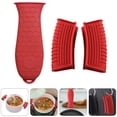 thumbnail image 3 of Miangastore 3Pcs Pot Grip Handle Sleeves Set Anti-Scalding Silicone Pot Handle Holder Covers, 3 of 8