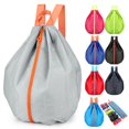 thumbnail image 1 of Mochila para deportes al aire libre | Mochila plegable ligera para viajes Escuela de senderismo | Bolsa con cordón repelente al agua | Unisex | Gran capacidad | Impresión personalizable | 17x8x1cm, 1 of 9