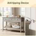 thumbnail image 6 of VEANERWOOD Farmhouse Entryway Table with 3 Drawers, 2-Tier Console Table with Storage for Entryway Living Room, 6 of 8