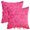 Dark Pink, variant on Unique Bargains Throw Pillow Covers Set of 2 Floral Pillows for Sofa Decor Beige