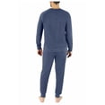 thumbnail image 2 of Eddie Bauer Mens 2-Piece Long Sleeve Pajama Lounge Set, Blue, Size Medium, 2 of 6