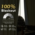 thumbnail image 3 of DriftAway 100% Blackout Linen Curtains for Bedroom 96 Inches Long Double Layer Drape Farmhouse Thermal Insulated 3 Inch Rod Pocket Back Tab Full Light Blocking 2 Panels for Living Room Nursery, 3 of 5