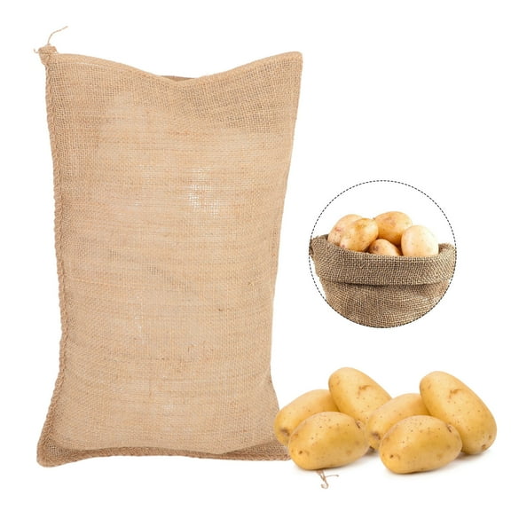 Hemoton Party Burlap Sack Race Bag Reusable Jute Bag Outdoor Lawn Game Carnival Supply Portable Storage Pouch for Potato Sack Race