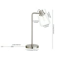 thumbnail image 6 of Evelyn&Zoe Granville 21" Modern Metal Table Lamp with Clear Cone Glass Shade, 6 of 8