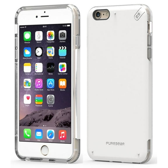 PureGear Dualtek Pro [White] Anti-Shock Case Cover for Apple iPhone 6 6s