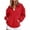A1 Red, variant on Women's Oversized Sweatshirts Long Sleeve Half Zip Stand Collar Pullover Fall Trendy Clothes Hoodie for Women