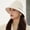 White, variant on Elegant Wool Felt Cloche Hat for Women Vintage British Style Dome Bucket Hat Retro Fisherman Cap Coffee