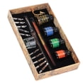 thumbnail image 4 of Dip Pen, Signature Calligraphy Dip Pen Set Art Painting Calligraphy Fountain Pen Set With Ink Holder, 4 of 8