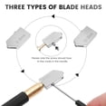 thumbnail image 6 of Glass Cutter 0.08-0.79 inch (2mm-20mm) Professional Carbide Tip Cutting Tool Pencil Style Ergonomic for Tile Mirror Mosaic Stained Glass, 6 of 10