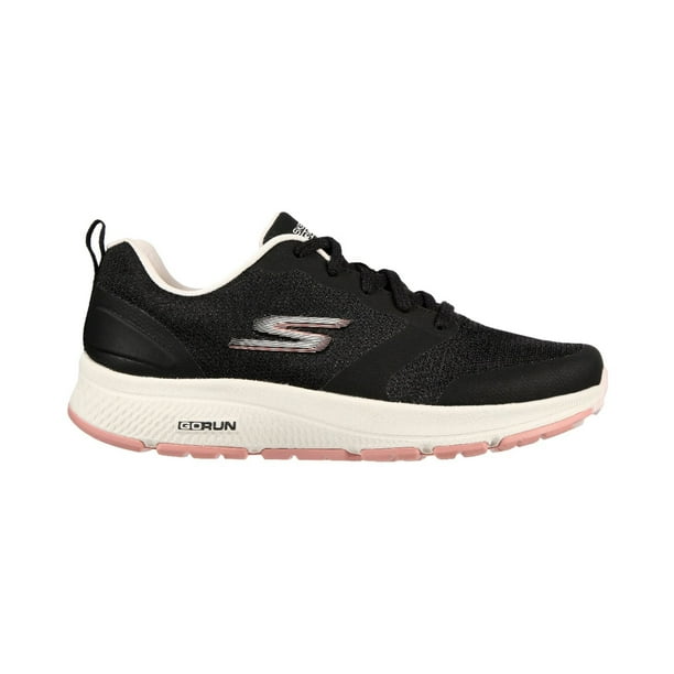 Tenis Skechers GO RUN Consistent Negro con Rosa para Mujer 12827BLK