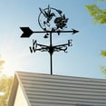 thumbnail image 4 of Hummingbird Metal Weather Vane, 12.66 Inch Roof Mount Weathervane Wind Direction Indicator Garden Stake Direction Indicator Measuring Tool Easy Use for Outside Yard Farm Garden Patio Farmhouse Decor, 4 of 6
