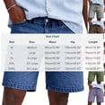 thumbnail image 2 of Chiccall Mens Jean Shorts Casual Vintage Breathable Summer Stretch Denim Shorts with Pockets Gray M, 2 of 6