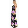 thumbnail image 2 of HAPPY BAY Women's Summer Boho A-Line Smocked Strapless Dresses Evening Long Tube Top Slit Maxi Beach Dress for Women One Size Purple, Floral, 2 of 5