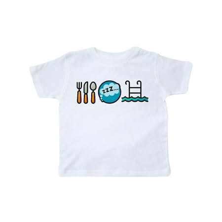

Inktastic Swimming Eat Sleep Swim Gift Toddler Boy or Toddler Girl T-Shirt