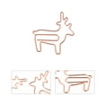 thumbnail image 3 of MasteelfCA 25 Pcs Clips Créatifs en Forme de Cerf, Fournitures de Bureau, 3 of 7