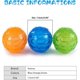 thumbnail image 4 of Juego de bolas para perros con sonido de 3 bolas flotantes para perros de agua, pelota chillona para perros indestructible animosa para entrenamiento Rojo Verde Cocina, Decoración y Otros, 4 of 5