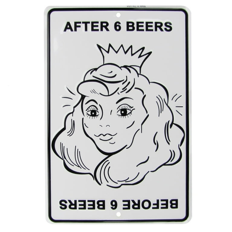 Before After 6 Beers Funny Metal US Made Sign Novelty Garage Bar Pub Wall Decor Before After 6 Beers Funny Metal US Made Sign Novelty Garage Bar Pub Wall Decor