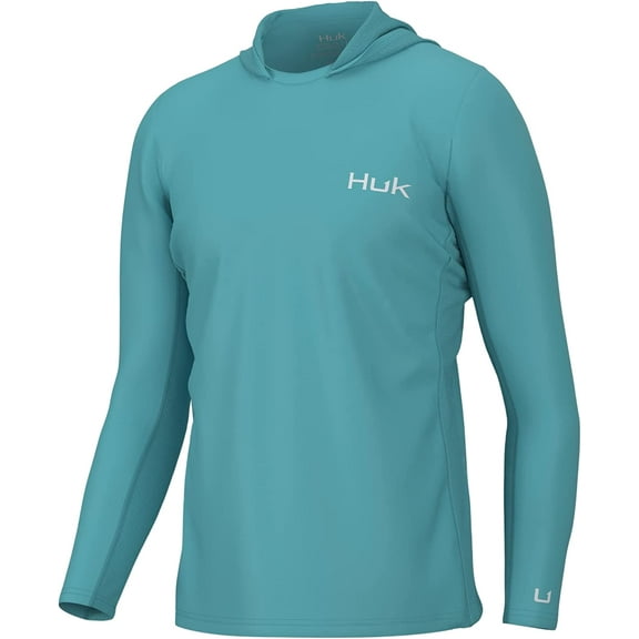 HUK Men Icon X Hoodie Fishing Shirt Sun Protection - Ipanema - XX-Large