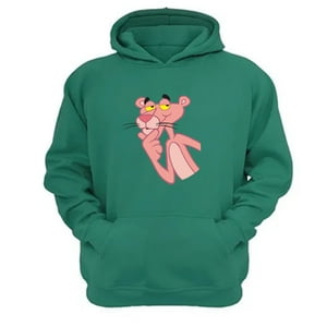 Genérico - Polerón Canguro La Pantera Rosa Verde Aguamarina Talla M Unisex