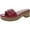 Pink, variant on Womens Roxanne Padded Insole Slip-On Slide Sandals