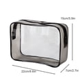 thumbnail image 3 of Transparent Pvc Cosmetic Bag Travel Storage Bag, Plastic Storage Bag 27x15x7cm, 3 of 4