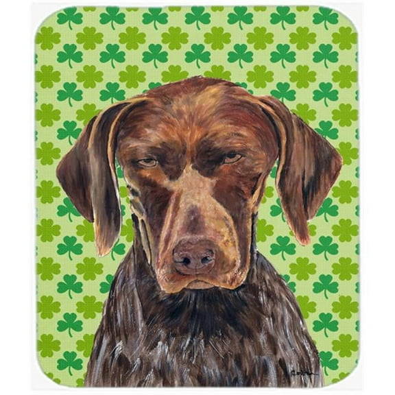 Carolines Treasures  German Shorthaired Pointer St. Patrick's Shamrock Mouse Pad
