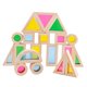 thumbnail image 4 of Bloques de construcción de 24 piezas, bloques de de madera, niños y niñas de 3 años + formas de colores, juguete sensorial geométrico de, 4 of 9