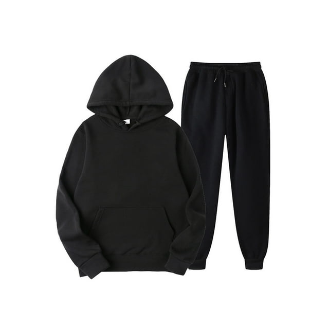 Men?s Sweatsuits Hoodie Tracksuit Sets Casual Comfy Hood Pollover Pants Slacks Jogging Suits