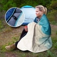 thumbnail image 3 of Manta hinchada para acampar al aire libre, ligera, alternativa, estampada, hinchada, para acampar, grande, ultra cálida, colcha superior para hamaca, manta impermeable para viajar, picnic, fiesta en l, 3 of 5