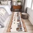 thumbnail image 5 of Bless This Runner Rugs 2x6 ft Home Farmhouse Country Star Barn Bucket Berry Washable Hallway Rugs Non-Slip Floor Mats Absorbent Carpet Bedside Runners for Bedroom Kitchen Bathroom Laundry Room, 5 of 9