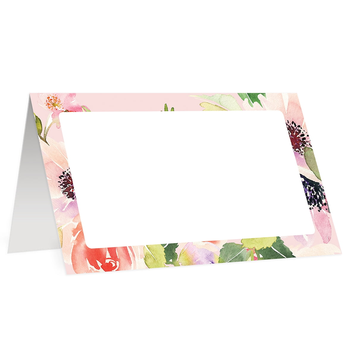 colored place cards wedding