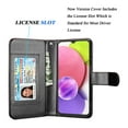 thumbnail image 5 of Takfox Compatible for Samsung Galaxy A03S Wallet Case, PU Leather ID Credit Card Holder Folio Flip Cover [9 Card Slots] [Magnetic] Detachable Case & Strap,Black, 5 of 7