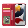 thumbnail image 7 of SaniMore for iPhone 14 Plus 6.7" Magnetic Wallet Case, PU Leather Case with Card Slot & Adjustable Kickstand Shockproof Protective Case for iPhone 14 Plus Women Men, Red, 7 of 7