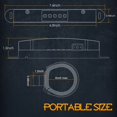 thumbnail image 4 of Nirider UTV Interior Light Universal Roll Bar Mount LED Light Utility Roll Cage Light Courtesy Light Interior Dome Light for UTV ATV Polaris RZR Can-Am Truck Car Off Road Vehicle, 4 of 4