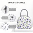 thumbnail image 4 of Balery Purple Chicory Bolsa de Almuerzo para Mujeres, Caja de Almuerzo, Bolsa de Almuerzo Pequeña Impermeable, Tote de Almuerzo Reutilizable con Gran Capacidad, 4 of 6