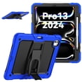 thumbnail image 5 of FJLBDE Case for iPad Pro 13 Inch (M4 2024/M5 2025), Rugged Shockproof Tablet Cases Cover with Kickstand Shoulder Strap, Blue, 5 of 7