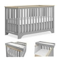 thumbnail image 5 of Dream On Me Orion 5-in-1 Convertible Crib with Removable Changing Tray, Pebble Grey Vintage, 5 of 15
