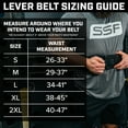 thumbnail image 6 of Serious Steel Fitness Lever Powerlifting Weight Belt | Powerlifting, Weightlifting & Exercise Belt | 4" Wide & 10MM Thick (Large), 6 of 6