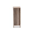 thumbnail image 4 of Baxton Studio Derek Modern and Contemporary Transitional Natural Oak Finished Wood 2-Door Shoe Cabinet, 4 of 5