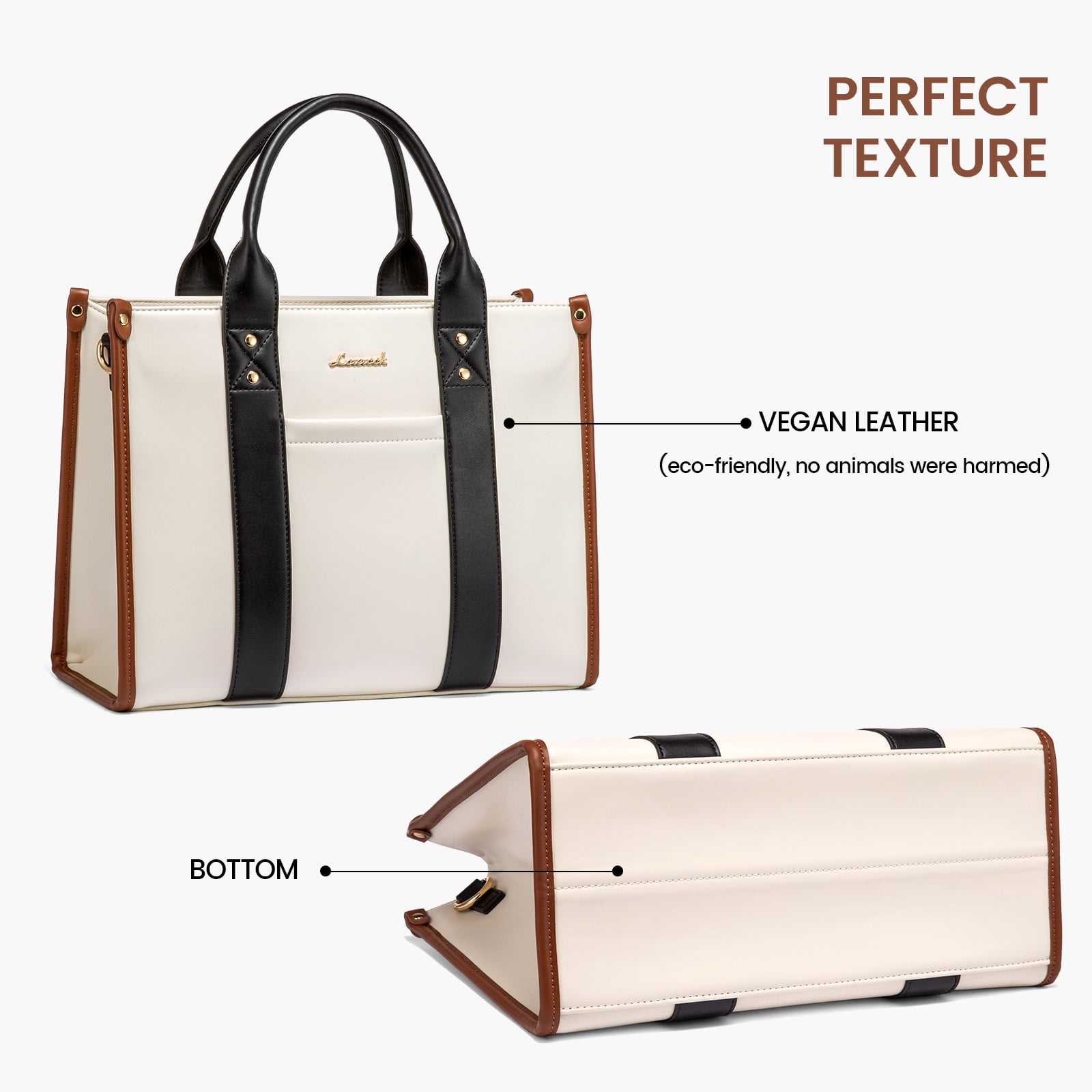 Lovevook Purse and Handbags,Vegan Leather Tote Bag for Women, Zipper Satchel Shoulder Bag Crossbody Bag for Daily