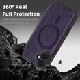 thumbnail image 5 of Allytechgroup iPhone 16 Plus Wallet Case Compatible with MagSafe, PU Leather Folio Card Holder RFID Blocking Shockproof Flip Cover Hidden Closure Phone Case for Apple iPhone 16 Plus, Purple, 5 of 8