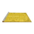 thumbnail image 2 of Ahgly Company Machine Washable Indoor Rectangle Persian Yellow Traditional Area Rugs, 2' x 5', 2 of 4