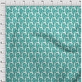 thumbnail image 4 of oneOone Cotton Cambric Teal Green Fabric Asian Block Diy Clothing Quilting Fabric Print Fabric By Yard 42 Inch Wide, 4 of 4