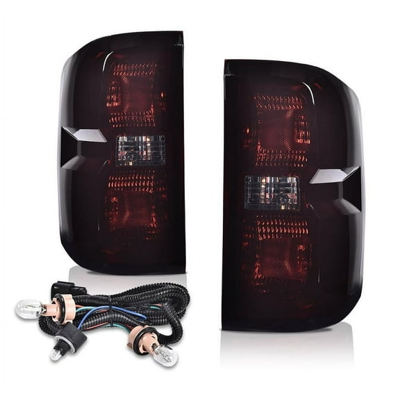 Fit For 2014-2019 Chevy Silverado Tail Lights Brake Taillamp w/Wiring Harness
